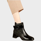 Samara |  Botines de Piel con Tacón