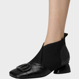 Abigail | Botines de Piel con Elástico