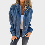 Ella | Chaqueta de Pana con Capucha