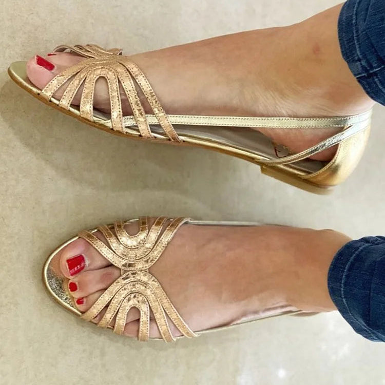 Vega | Sandalias Doradas Luz de Verano