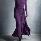 Naiara - Vestido midi con nudo lateral
