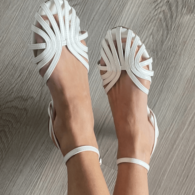 Julia | Sandalias Joyas Doradas