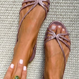 Lucía | Sandalias Doradas Elegancia Veraniega