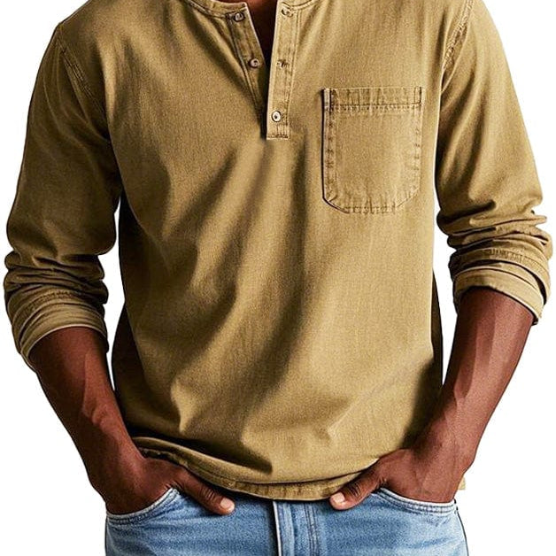 Frederico™ | Camiseta Henley Vintage