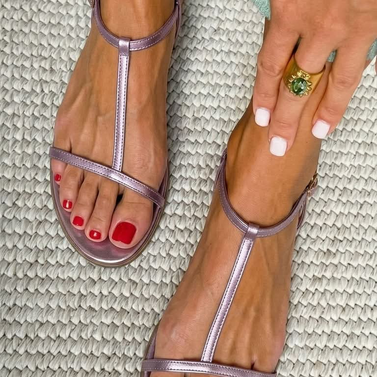 Martina | Sandalias Doradas Primavera