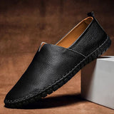 Mocasines de piel cosidos a mano
