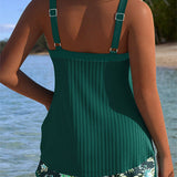 Laluna | Tankini a rayas con pantalones cortos de playa de dos piezas