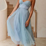 VESTIDO MAXI DE CHIFFON ESTILO PRINCESA