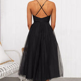 VESTIDO MAXI DE CHIFFON ESTILO PRINCESA