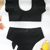 BIKINI CON VOLANTES PARA MUJER