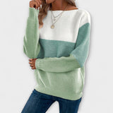 Clara - Suéter patchwork elegante en tres colores