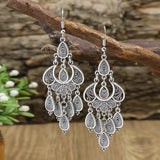 Pendientes de Plata Antiguos con Colgante