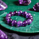 Pulsera Valeria con Perlas Moradas