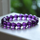 Pulsera "Valeria" con perlas moradas