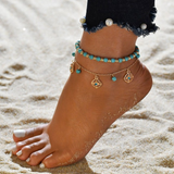 Pulsera de Tobillo de Turquesa