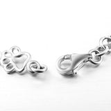 Pulsera con Patas de Perro Colgantes y Hueso de Plata Sin Tratamiento, Edición Limitada