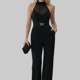 MONO ELEGANTE DE CUELLO ALTO CON CANESÚ