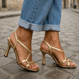 Alba | Sandalias Doradas Encanto Verano