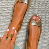 Carmen | Sandalias Doradas Comfort Chic