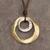 Collar con Colgante Geométrico Irregular