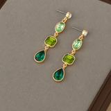 Kona | Pendientes con Piedras Colgantes en Color Verde