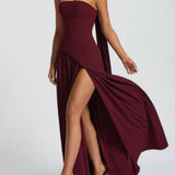 VESTIDO MAXI MALIYAH EN ROJO LACADO