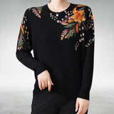 Maravella™ Suéter Elegante de Punto Floral