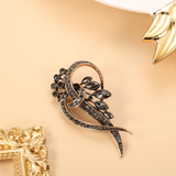 Pendientes Negros Elegantes con Zirconio