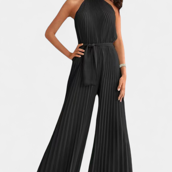 Patrizia Mono Palazzo Plisado con Cuello Halter