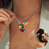 Hermosa Collar con Golondrina y Pendientes de Regalo – Oferta por Tiempo Limitado