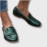 Rosalie™ | Mocasin Elegancia Verde
