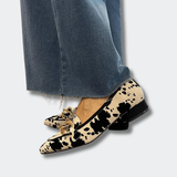 Ava™ | Elegantes mocasines con estampado de vaca