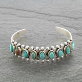 Pulsera retro con piedras turquesas
