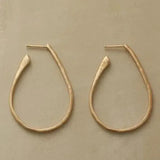 Pendientes de oro retro Oso