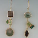 Pendientes colgantes retro "Bosque de Cristal"