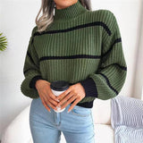 Sarah - Suéter de Cuello Alto Couture