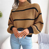 Sarah - Suéter de Cuello Alto Couture