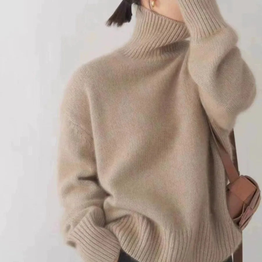 Zoey - Suéter Oversized con Cuello Alto