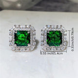 Pendientes de Circonio y Esmeralda
