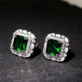 Pendientes de Circonio y Esmeralda