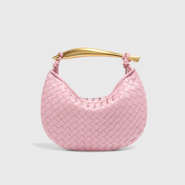 Gerda Bolso Woven con Asa Dorada