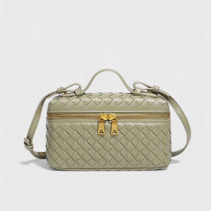 Milla Bolso Mini Woven con Accesorios Dorados