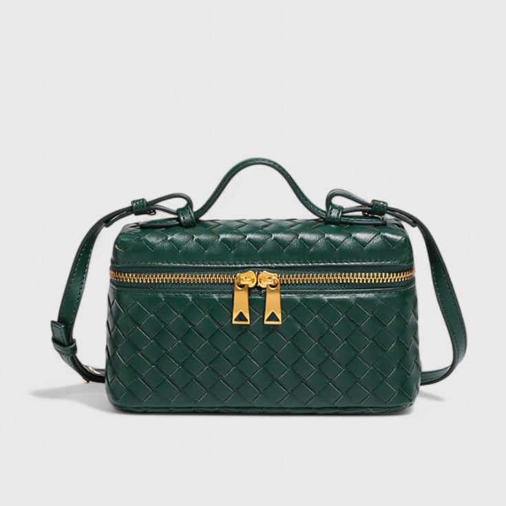 Milla Bolso Mini Woven con Accesorios Dorados