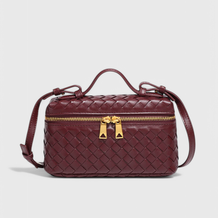 Milla Bolso Mini Woven con Accesorios Dorados