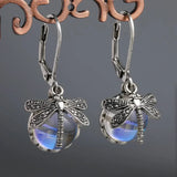 Pendientes Esféricos de Plata Antigua
