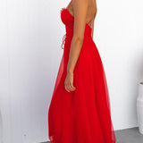 VESTIDO MAXI DE CHIFFON ESTILO PRINCESA