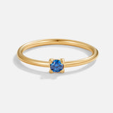 Anillos de oro con piedra de nacimiento