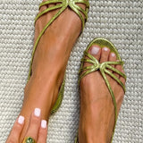Lucía | Sandalias Doradas Elegancia Veraniega