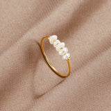 Silva - Anillo de perlas de agua dulce