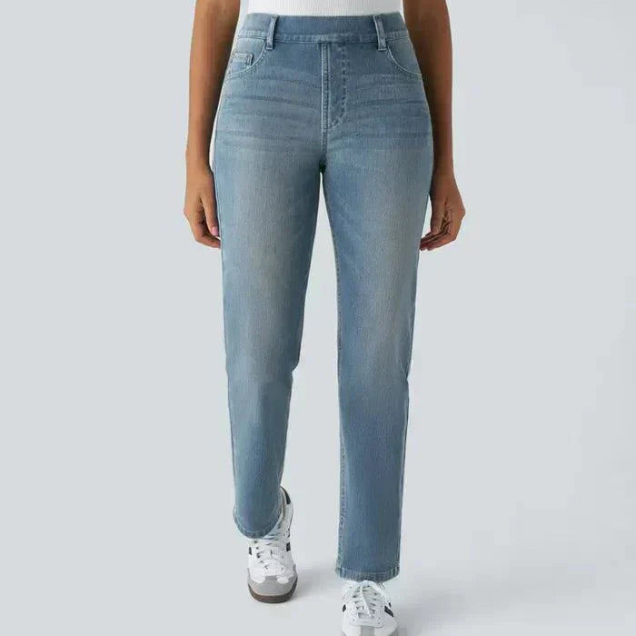 PANTALONES ELÁSTICOS Y CÓMODOS DE CINTURA ALTA
